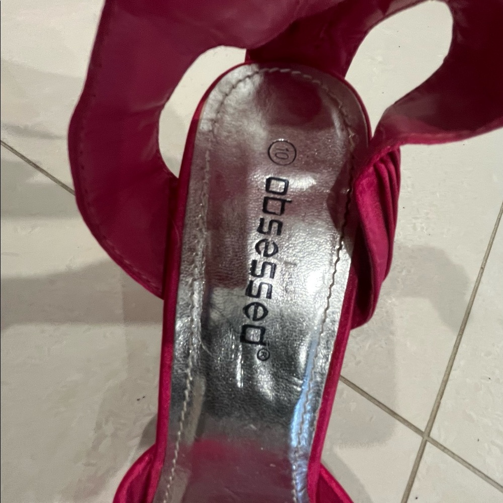 Pink Obsessed heels (bnwot) in size 10 - Picture 3 of 6